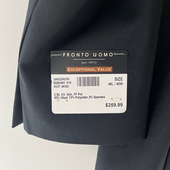 Pronto Uomo Classic Black Blazer - Picture 5 of 14